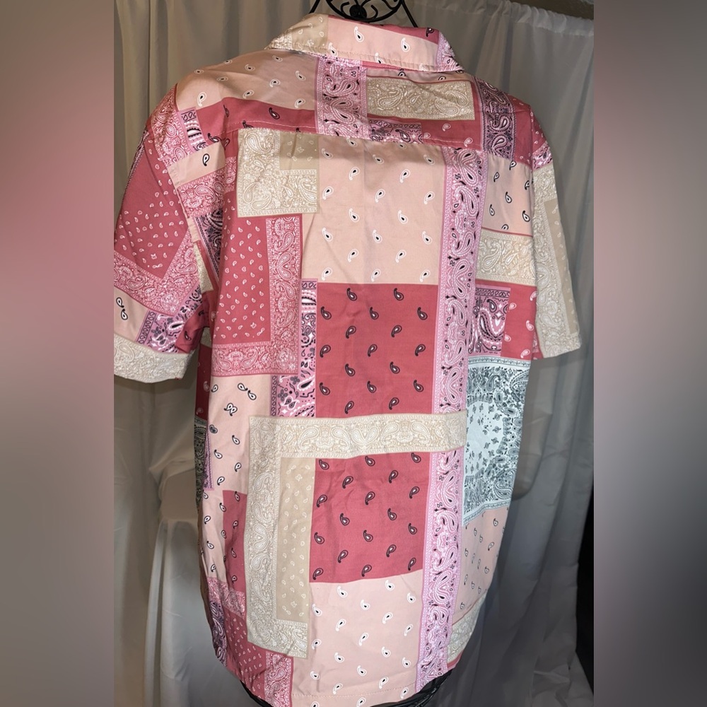 Pink button down dress shirt